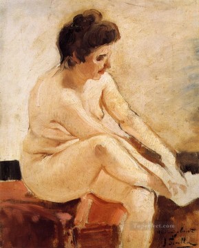 Desnudo sentado del pintor Joaquín Sorolla Pinturas al óleo